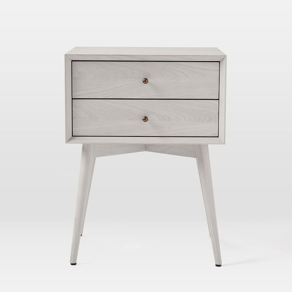 MidCentury Closed Bedside Table (46 cm) West Elm UK